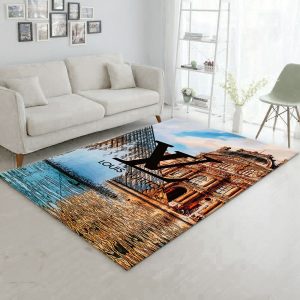 Lv Fashion Area Rug Fashion Brand Rug Christmas Gift Decor Area Rug For Living Room Bedroom Rug Home Decor