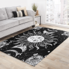 Magic Sun Area Rug Black And White Celestial Bohemian Rug Luna Floor Mat Gothic Home Decor Galaxy Stars Carpet Starry Night Sun And Moon