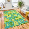 Map Top View City Road Area Carpet Rug City Rug Room Decor