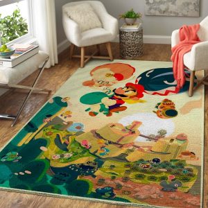Mario Area Rug Gaming Floor Aa41971 Rug Carpet Area Rug For Living Room Bedroom Rug Home Decor