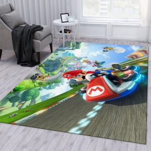 Mario Racing Area Rug Living Room Rug Us Gift Decor Area Rug For Living Room Bedroom Rug Home Decor