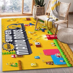 Mario Ver1 Area Rug Bedroom Rug Floor Decor Home Decor Area Rug For Living Room Bedroom Rug Home Decor