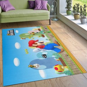 Mario Ver5 Area Rug For Christmas Living Room Rug Christmas Gift Decor Area Rug For Living Room Bedroom Rug Home Decor