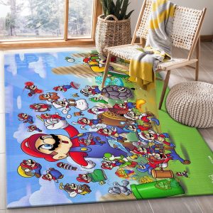 Mario Ver7 Area Rug Living Room Rug Floor Decor Home Decor Area Rug For Living Room Bedroom Rug Home Decor