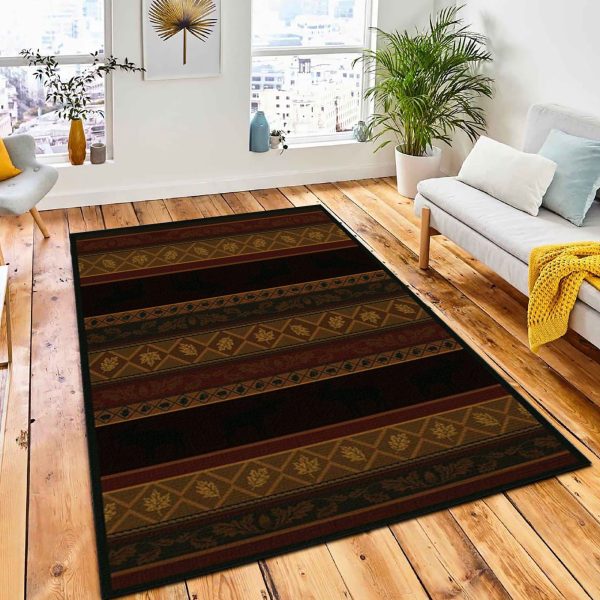 Marshfield Moose Rug Rustic Cabin & Lodge Area Rug Bedroom Rug