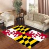 Maryland Flag Living Room Carpet Rugs Area Rug For Living Room Bedroom Rug Home Decor