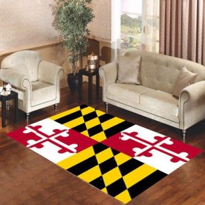 Maryland Flag Living Room Carpet Rugs Area Rug For Living Room Bedroom Rug Home Decor
