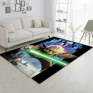 Master Yoda Rug Dark Side Vs Light Side Family Gift Decor Area Rug For Living Room Bedroom Rug Home Decor