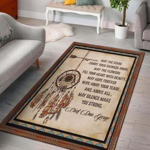 May The Stars Carry Your Sadness Away Native American Area Rug Carpet Area Rug For Living Room Bedroom Rug Home Decor
