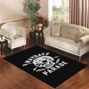 Mayday Parade Black Lines Skull Living Room Carpet Rugs Area Rug For Living Room Bedroom Rug Home Decor