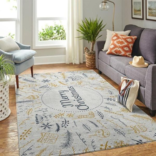 Merry Christmas Area Rugs Living Room Carpet Christmas Gift Floor Decor The Us Decor