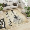 Metalica Rug Carpet Mat All Over Print Area Rug For Living Room Bedroom Rug Home Decor