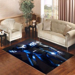 Metroid Samus On Blk Living Room Carpet Rugs Area Rug For Living Room Bedroom Rug Home Decor
