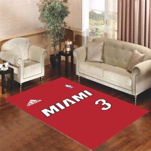 Miami Heat Jersey Living Room Carpet Rugs Area Rug For Living Room Bedroom Rug Home Decor