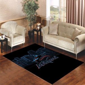 Miami Marlins Living Room Carpet Rugs Area Rug For Living Room Bedroom Rug Home Decor