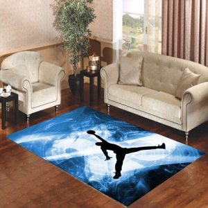 Michael Jordan Blue 23 Jump Living Room Carpet Rugs Area Rug For Living Room Bedroom Rug Home Decor