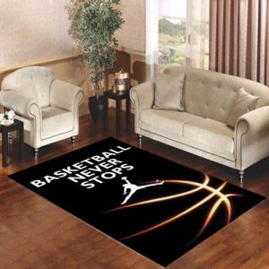 Michael Jordan Never Stops Glow Living Room Carpet Rugs Area Rug For Living Room Bedroom Rug Home Decor