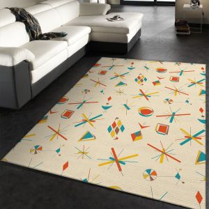 Midcentury Pattern 104 Area Rug For Christmas Living Room And Bedroom Rug Christmas Gift Us Decor