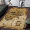 Middle Earth Map Area Rugs Living Room Carpet Floor Decor The Us Decor
