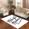 Midnight Memories Cursive Living Room Carpet Rugs Area Rug For Living Room Bedroom Rug Home Decor