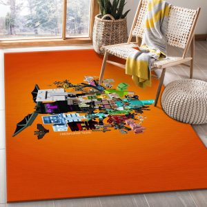 Minecraft Area Rug Bedroom Rug Us Gift Decor Area Rug For Living Room Bedroom Rug Home Decor