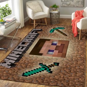 Minecraft Area Rug Carpet Home Decor Area Rug For Living Room Bedroom Rug Home Decor