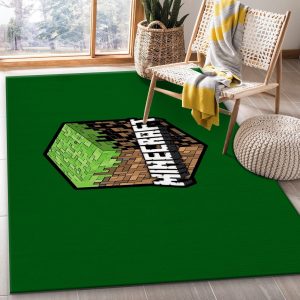 Minecraft Area Rug For Christmas Bedroom Rug Family Gift Decor Area Rug For Living Room Bedroom Rug Home Decor