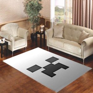 Minecraft Game Grey Face Living Room Carpet Rugs Area Rug For Living Room Bedroom Rug Home Decor