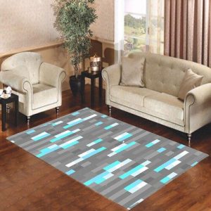 Minecraft Inspired Ore Diamond Living Room Carpet Rugs Area Rug For Living Room Bedroom Rug Home Decor