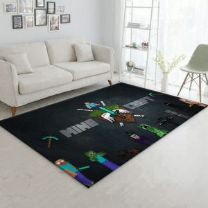 Minecraft Rug Bedroom Rug Floor Decor Home Decor Area Rug For Living Room Bedroom Rug Home Decor