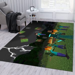 Minecraft Rug Living Room Rug Us Gift Decor Area Rug For Living Room Bedroom Rug Home Decor