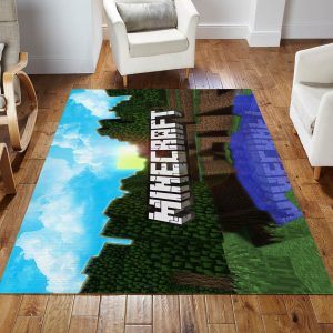 Minecraft Ver7 Area Rug For Christmas Bedroom Rug Floor Decor Home Decor Area Rug For Living Room Bedroom Rug Home Decor