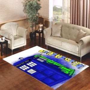 Minions Painting Tardis Box Living Room Carpet Rugs Area Rug For Living Room Bedroom Rug Home Decor