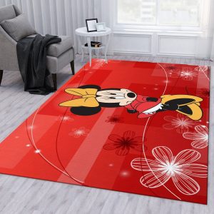 Minnie Mouse Ver13 Area Rug For Christmas Living Room Rug Home Decor Area Rug For Living Room Bedroom Rug Home Decor