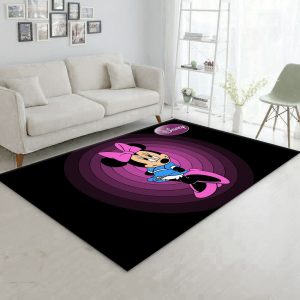 Minnie Mouse Ver9 Area Rug Bedroom Rug Family Gift Decor Area Rug For Living Room Bedroom Rug Home Decor