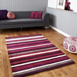 Missouri Purple Stripes Clt1610146A Rug Carpet Area Rug For Living Room Bedroom Rug Home Decor