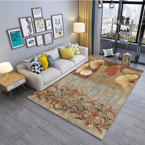 Modern Art Retro Flower Anti Skid Clp1810099Tm Rug Carpet Area Rug For Living Room Bedroom Rug Home Decor