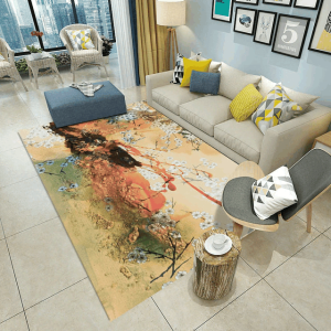 Modern Art Retro Flower Anti Skid Clp1810100Tm Rug Carpet Area Rug For Living Room Bedroom Rug Home Decor
