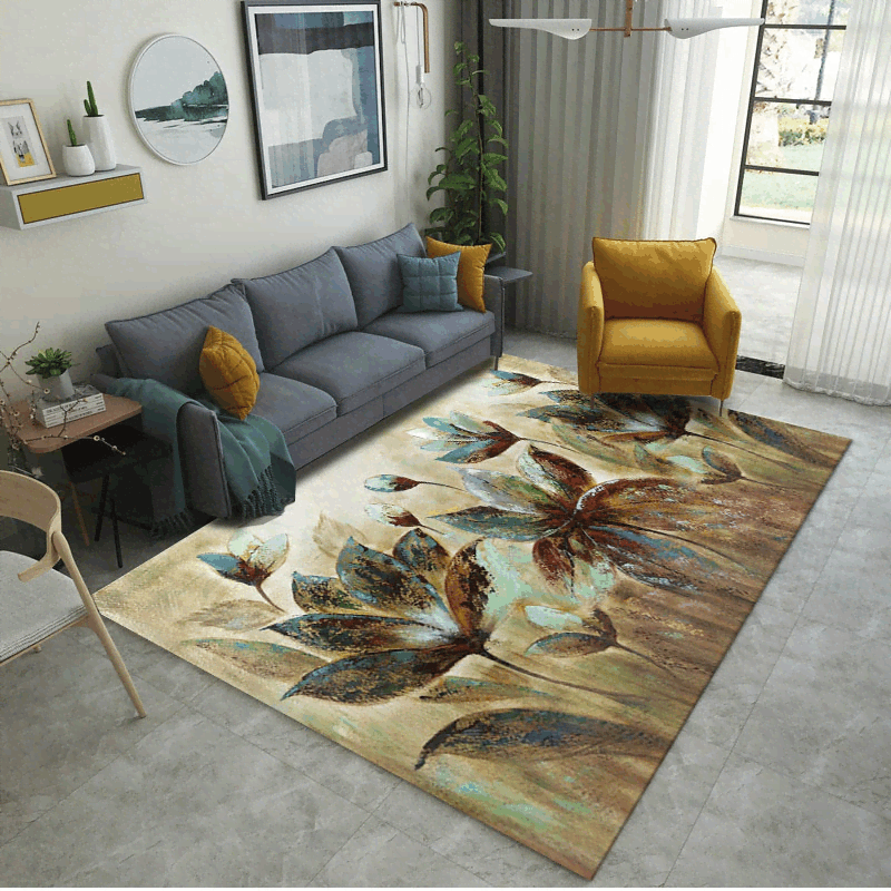Modern Art Retro Flower Anti Skid Clp1810103Tm Rug Carpet Area Rug For Living Room Bedroom Rug Home Decor Modern Art Retro Flower Anti Skid Clp1810103Tm Rug Carpet Area Rug For Living Room Bedroom Rug Home Decor