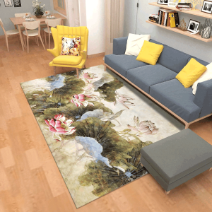 Modern Art Retro Flower Anti Skid Clp1810104Tm Rug Carpet Area Rug For Living Room Bedroom Rug Home Decor