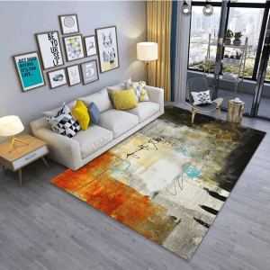 Modern Art Retro Flower Anti Skid Clp1810106Tm Rug Carpet Area Rug For Living Room Bedroom Rug Home Decor