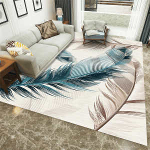 Modern Feather Printed Clp1810112Tm Rug Carpet Area Rug For Living Room Bedroom Rug Home Decor