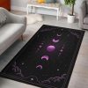 Moon Phase Wiccan Area Rug Living Room Rug