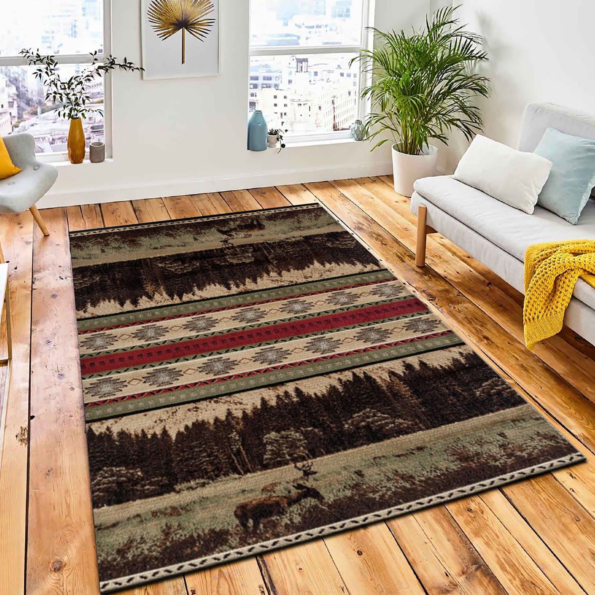 Mountain Meadow Area Rug Rustic Cabin & Lodge Area Rug Living Room Rug Mountain Meadow Area Rug Rustic Cabin & Lodge Area Rug Living Room Rug