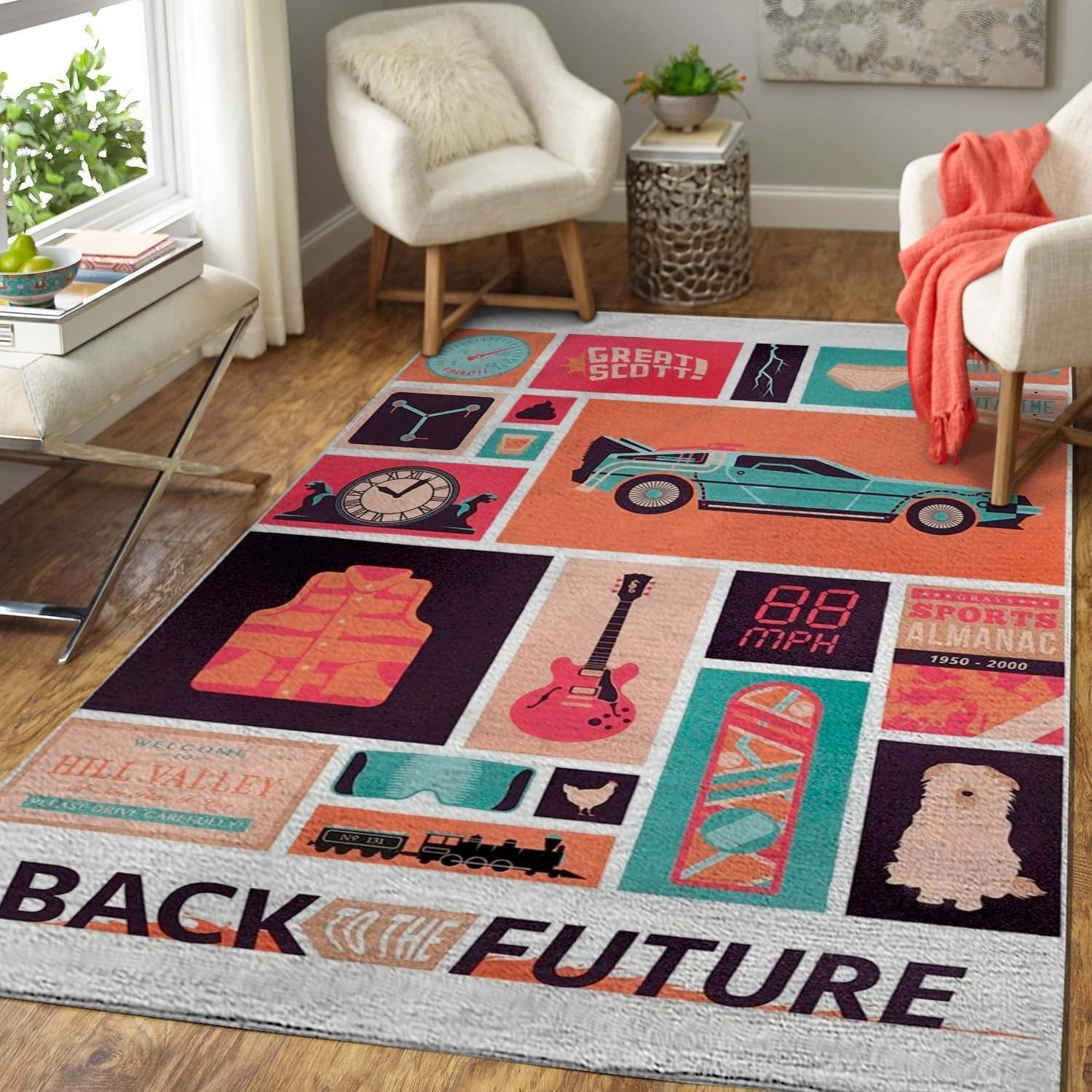 Movie Art Back To The Future Area Rug Carpet Movie Home Decor Area Rug For Living Room Bedroom Rug Home Decor Movie Art Back To The Future Area Rug Carpet Movie Home Decor Area Rug For Living Room Bedroom Rug Home Decor