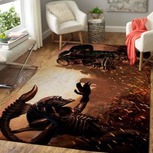 Movie Fans Alien Vs. Predator Area Rug Carpet Movie Home Decor Area Rug For Living Room Bedroom Rug Home Decor