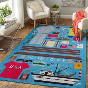 Movie Fans Forest Gump Area Rug Carpet Movie Home Decor Area Rug For Living Room Bedroom Rug Home Decor