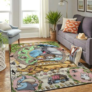 My Neighbor Totoro Area Rug Carpet Floor Decor Area Rug For Living Room Bedroom Rug Home Decor