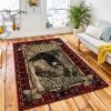 Naptime Bear Area Rug Rustic Cabin & Lodge Area Rug Room Decor Rug