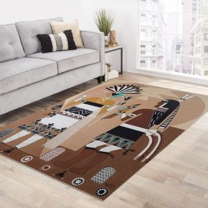 Native American Awataba Kiva Area Rug Living Room Rug